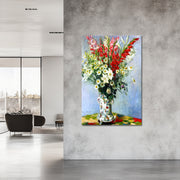 Strauß mit Gladiolen – Monet