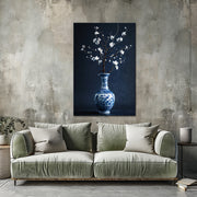 Blaue Kunstvase