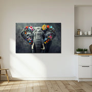 Elefant mit Blumen
