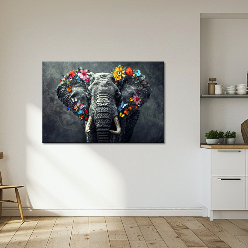 Elefant mit Blumen