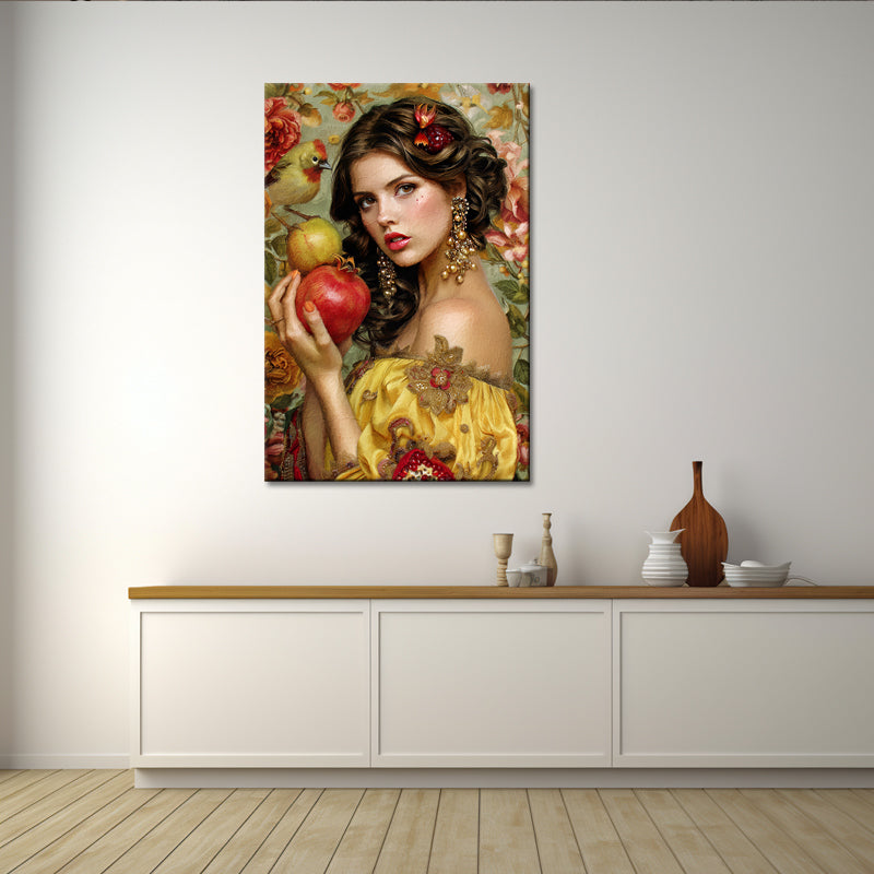 Frau mit Granatapfel