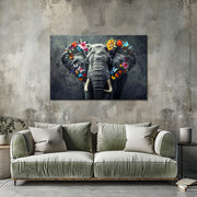 Elefant mit Blumen