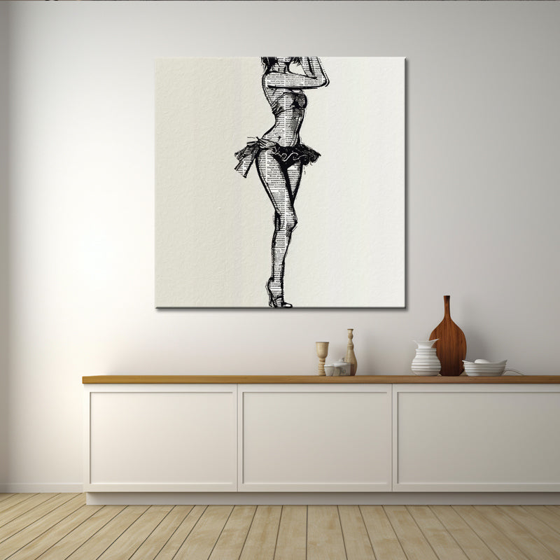 Gemälde Dame