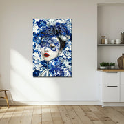 Frauen in Delfter Blau