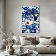 Frauen in Delfter Blau