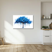 Gemälde blauer Baum