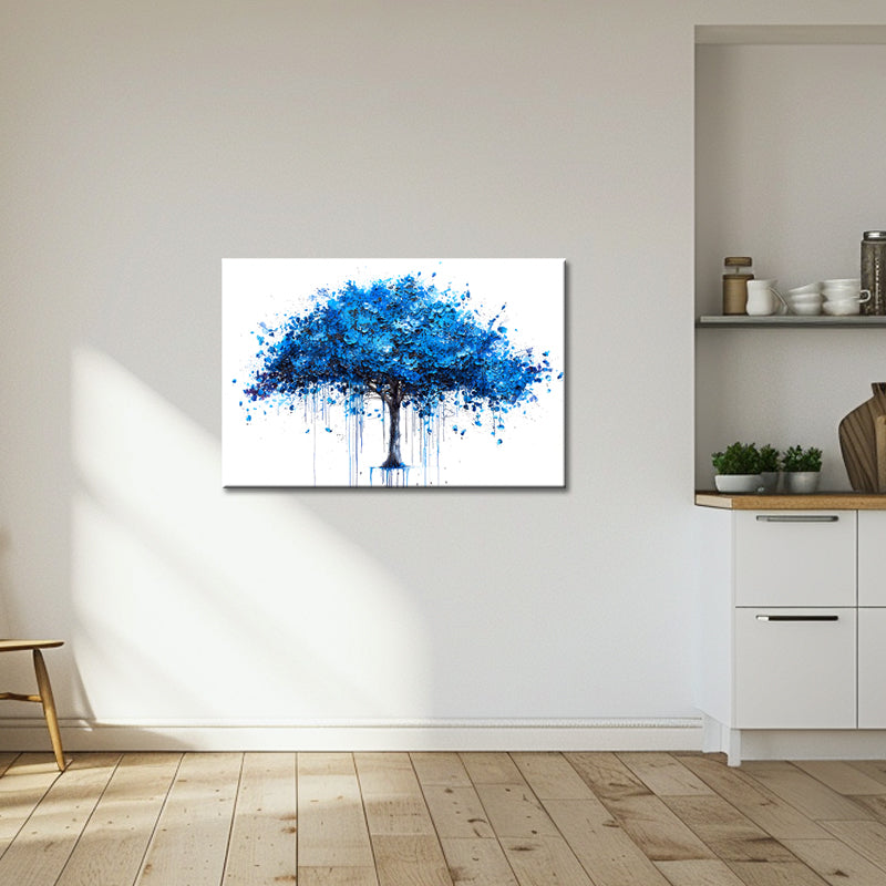 Gemälde blauer Baum