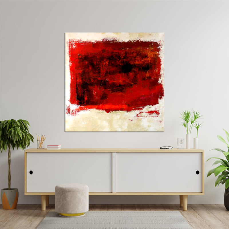 Abstraktes Gemälde Rot