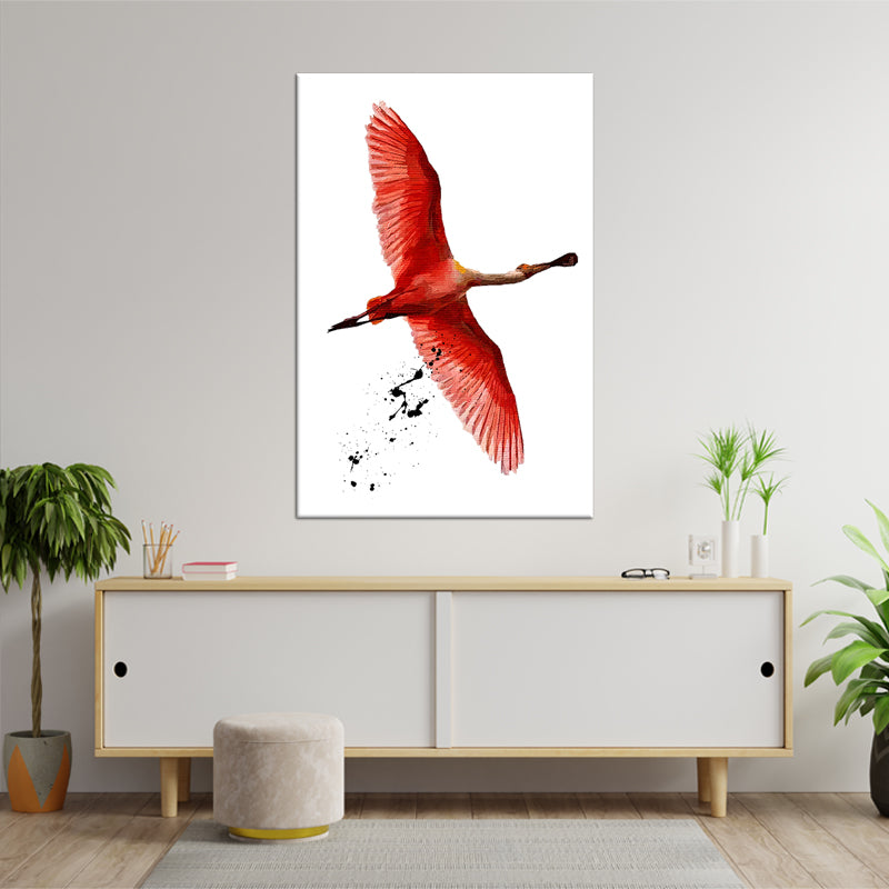 Fliegender Flamingo