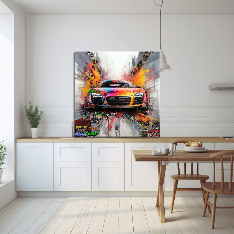 Audi R8-Gemälde