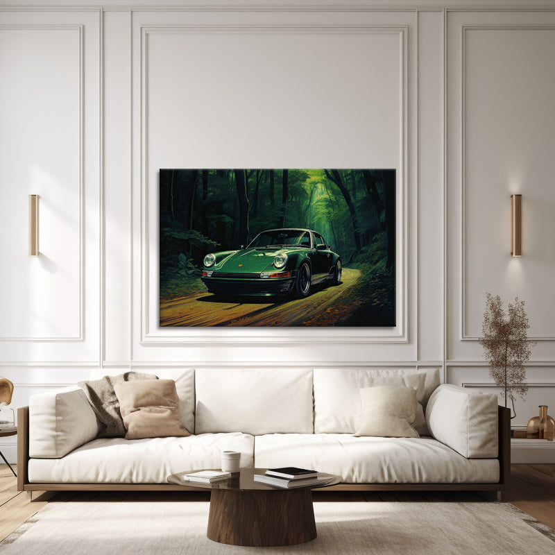 Grüner Porsche