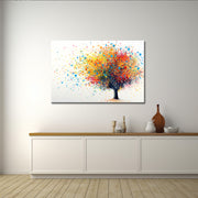 Gemälde bunter Baum