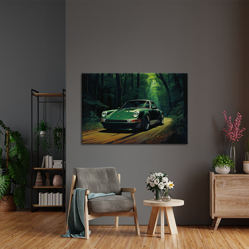 Grüner Porsche