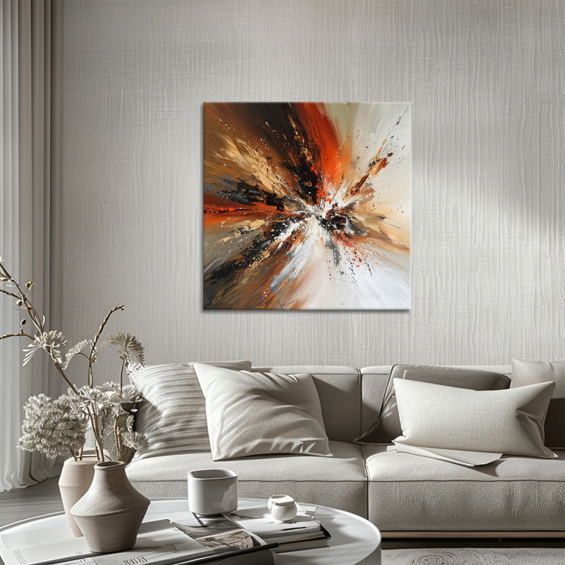 Abstrakt in warmen Farben