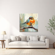 Gemälde Vogel auf Ast