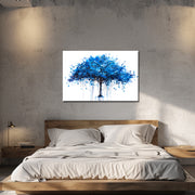 Gemälde blauer Baum