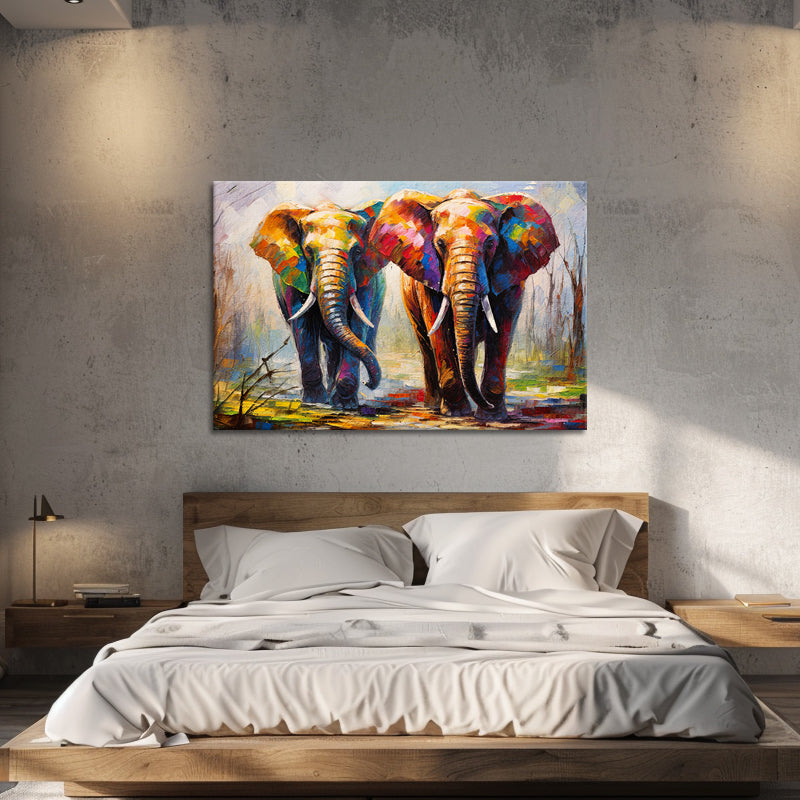 Bunte Elefanten