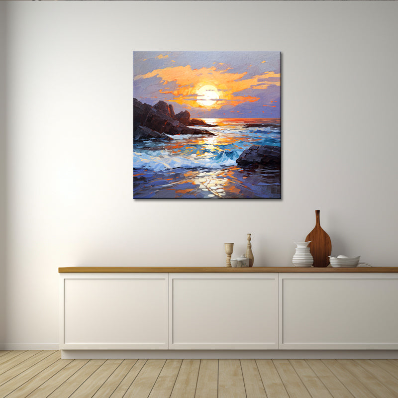 Sonnenuntergangsgemälde