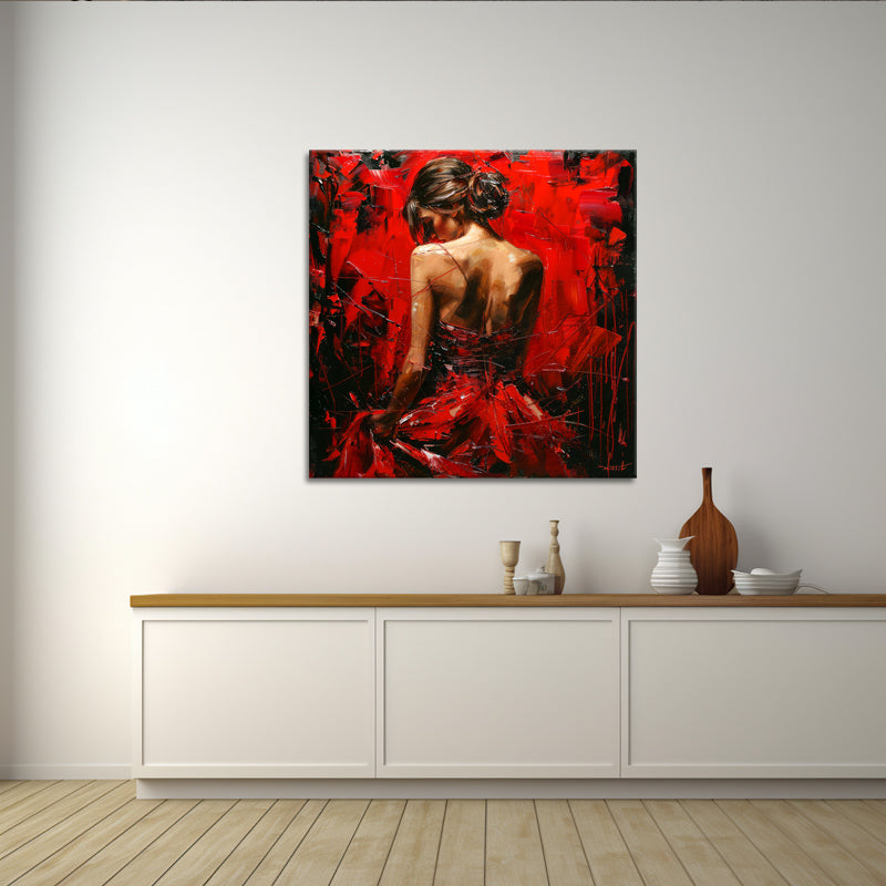 Die Dame in Rot