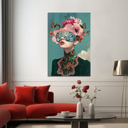 Frau mit Blumen