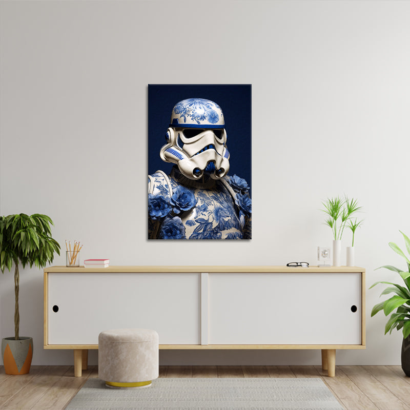 Star Wars-Figuren im Delfter-Blau-Stil
