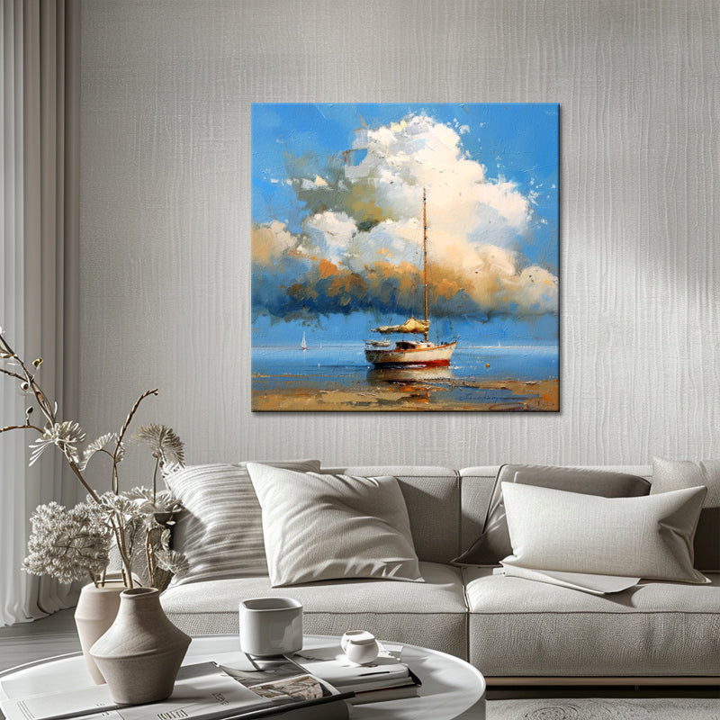Segelschiff am Strand II