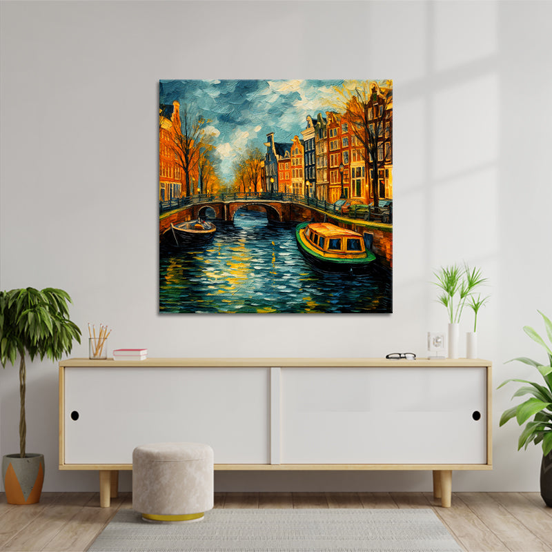 Amsterdam im Van-Gogh-Stil