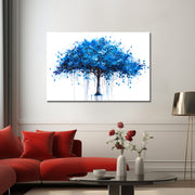 Gemälde blauer Baum