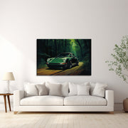 Grüner Porsche