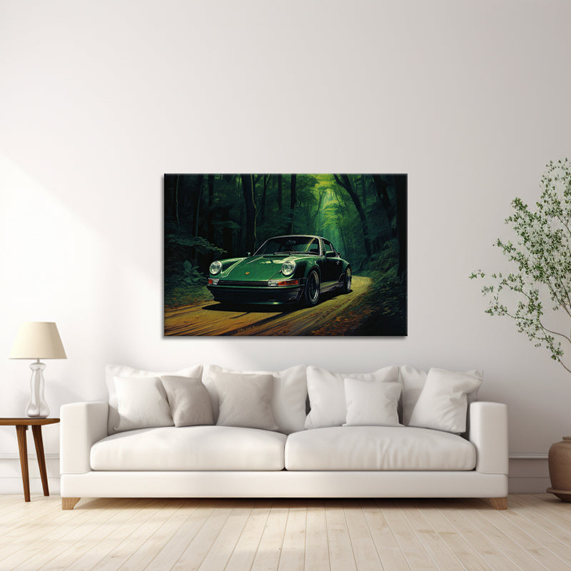Grüner Porsche