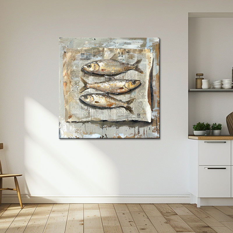 Gemälde 3 Fische
