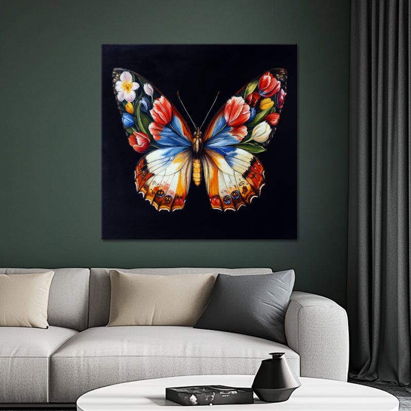 Schmetterling mit Blumen