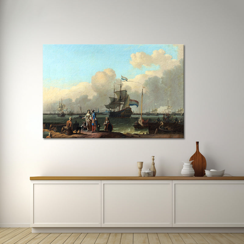 Das IJ vor Amsterdam - Ludolf Bakhuysen