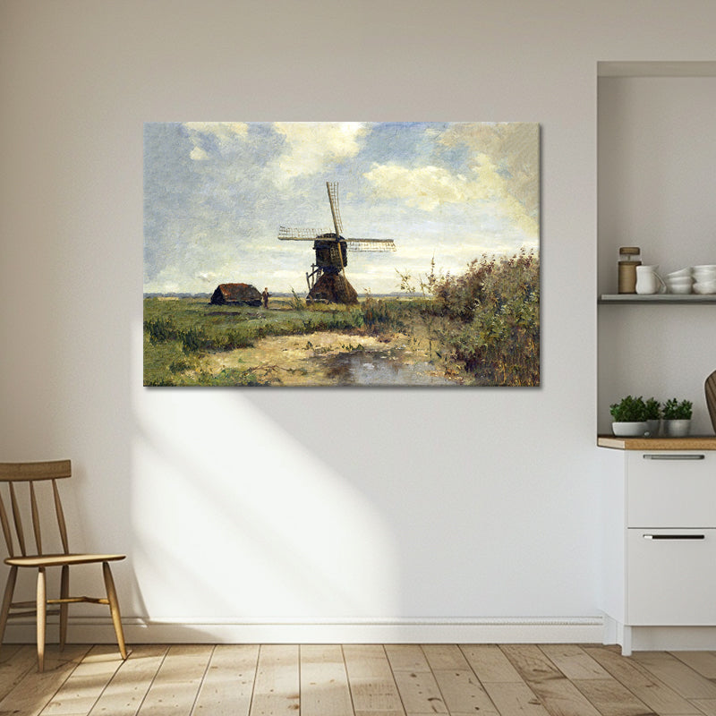 Sonniger Tag mit einer Windmühle - Paul Joseph Constantin Gabriël