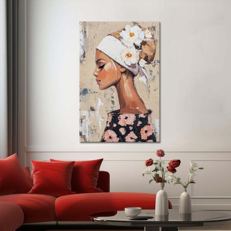 Schöne Frau mit Blumen IV