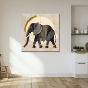 Gemälde Elefant in Sepia