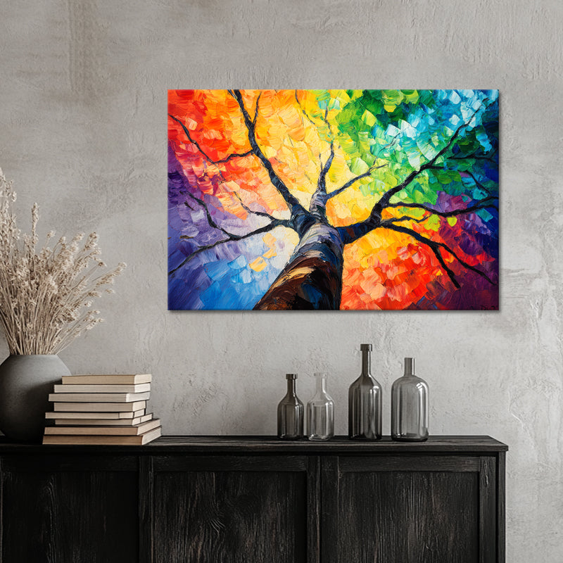 Gemälde Bunter Baum II