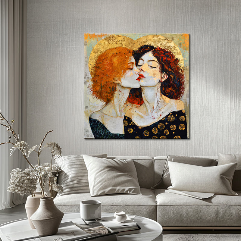 Gemälde von 2 schönen Frauen