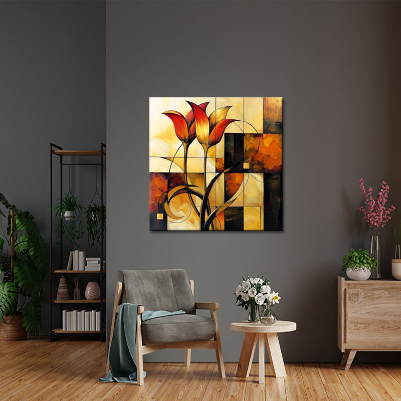 Kunst Abstrakte Blumen