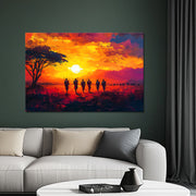 Sonnenuntergang in der Savanne II
