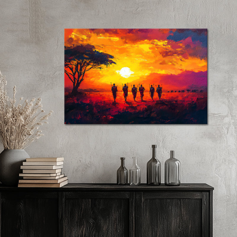 Sonnenuntergang in der Savanne II