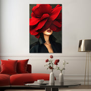 Dame mit Klatschmohn