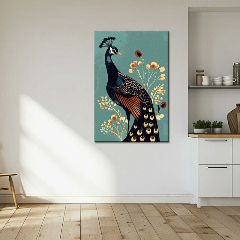 Gemälde der Pfau
