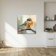 Gemälde Vogel auf Ast