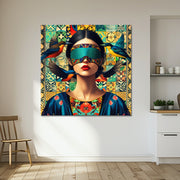 Frau im Mosaik
