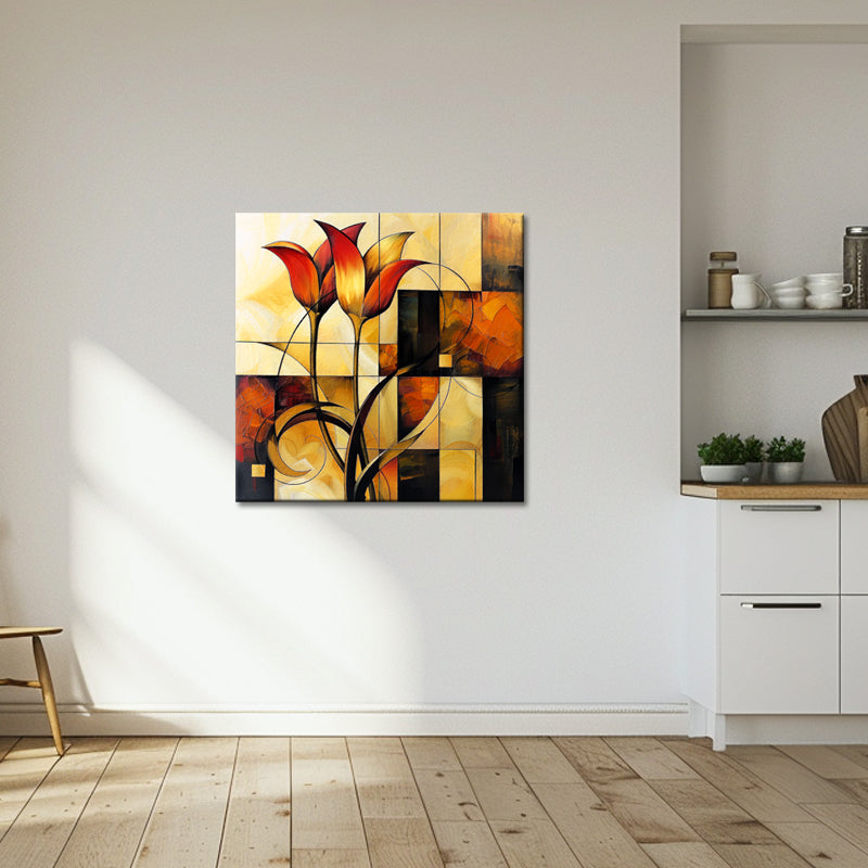 Kunst Abstrakte Blumen