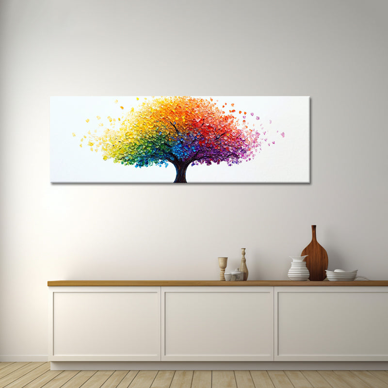 Farbenfrohes Baum-Gemälde
