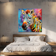 Bunte Zebra-Kunst