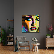 Frau in Pop-Art