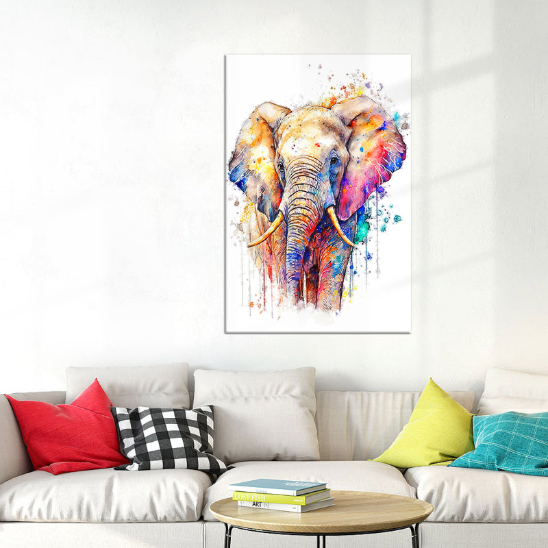 Gefärbter Elefant